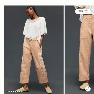 Pilcro Millie Low-Slung Barrel Pants Sz 26 like new